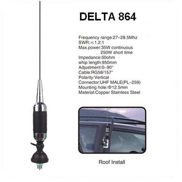Sonar 864 Antena CB Fixa