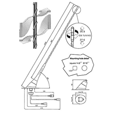 Sirio Triflex 900 Antena Radio CB Fixa