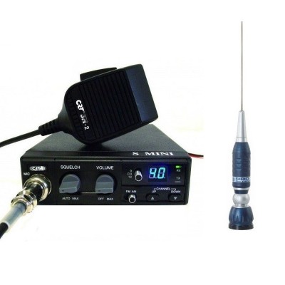 CRT S Mini Statie Radio CB + Millenium MINI 45 Antena CB Prindere Magnetica